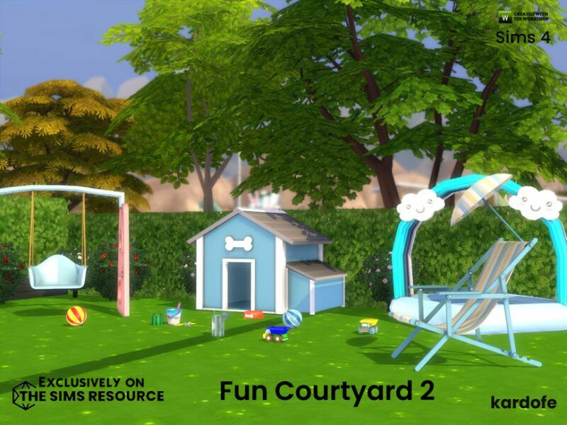 sims 4 cc fun courtyard 2 by kardofe 5