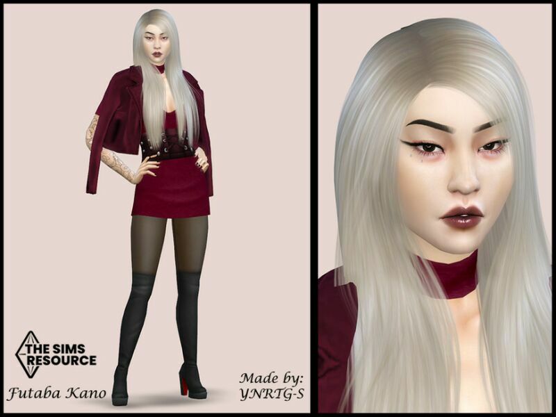 Futaba Kano By Ynrtg-S Sims 4 CC