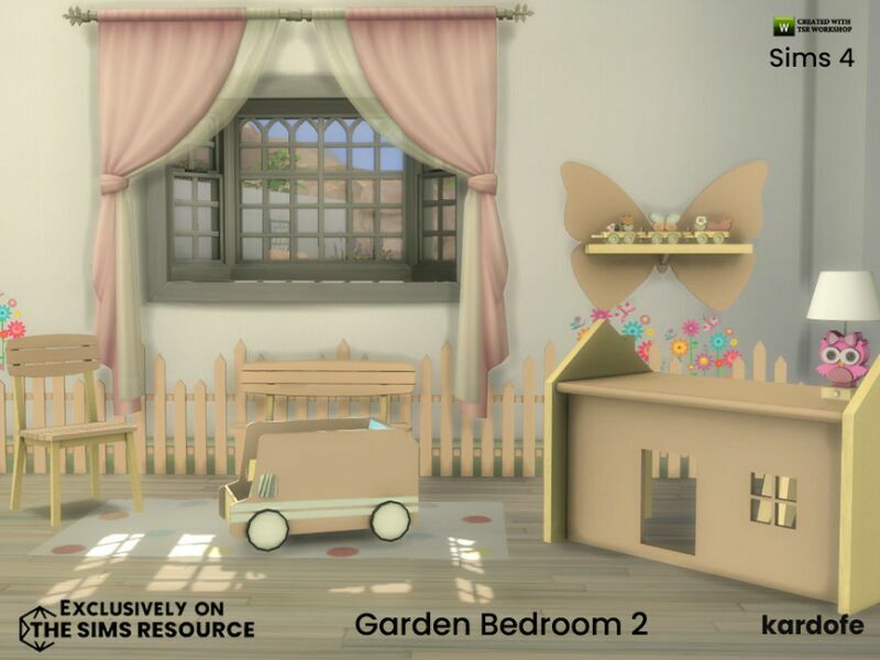 sims 4 cc garden bedroom 2 by kardofe 2