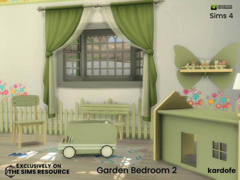 sims 4 cc garden bedroom 2 by kardofe 4