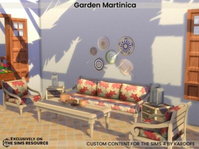 Garden Martinique / Garden Sims 4 CC