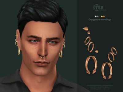 Gargoyle Earrings Sims 4 CC