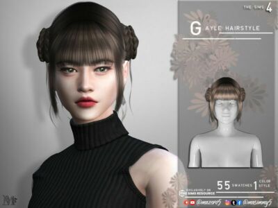 Gayle Hairstyle Sims 4 CC