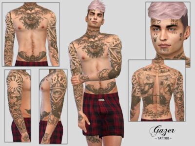 Gazer Tattoo By Mclaynesims Sims 4 CC