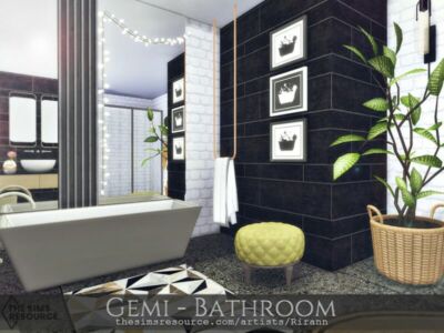 Gemi – Bathroom – TSR CC Only By Rirann Sims 4 CC