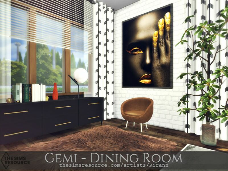 sims 4 cc gemi dining room tsr cc only by rirann 3