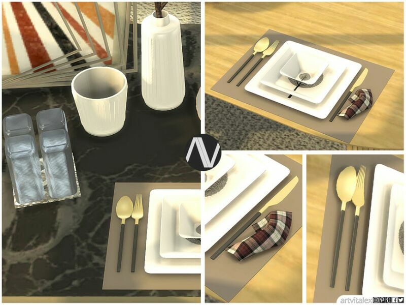 sims 4 cc geneva dining room extra by artvitalex 2