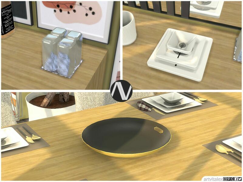 sims 4 cc geneva dining room extra by artvitalex 3