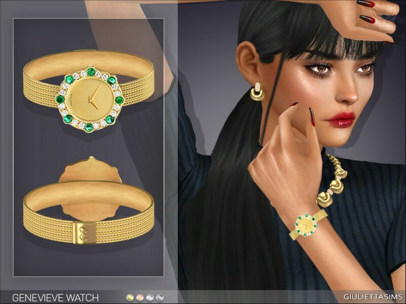 Genevieve Watch By Feyona Sims 4 CC