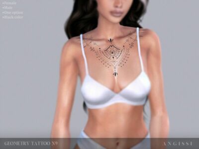 Geometry Tattoo N9 By Angissi Sims 4 CC