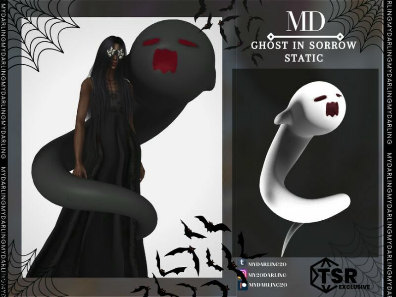 Ghost In Sorrow Static – Halloween 2022 By Mydarling20 Sims 4 CC