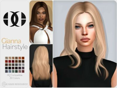 Gianna Hairstyle By Darknightt Sims 4 CC