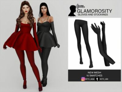 Glamorosity (Gloves And Stockings) Sims 4 CC