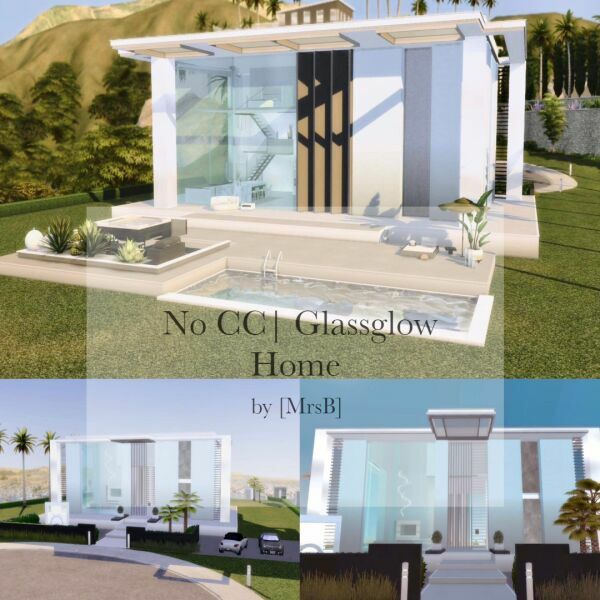 Glassglow Home |CC Free By Mrsbarbiex3 Sims 4 CC