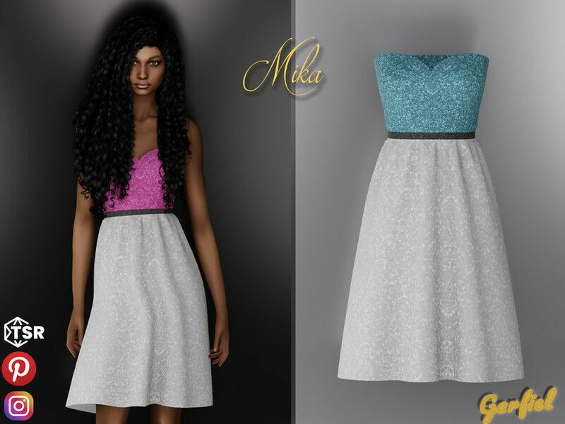 Glitter Dress Sims 4 CC