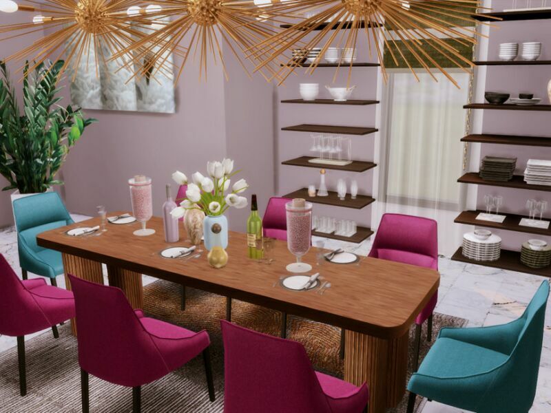 sims 4 cc gracja diningroom only tsr cc by genkaiharetsu 3