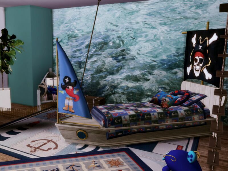 sims 4 cc gracja sea kid bedroom only tsr cc by genkaiharetsu 6