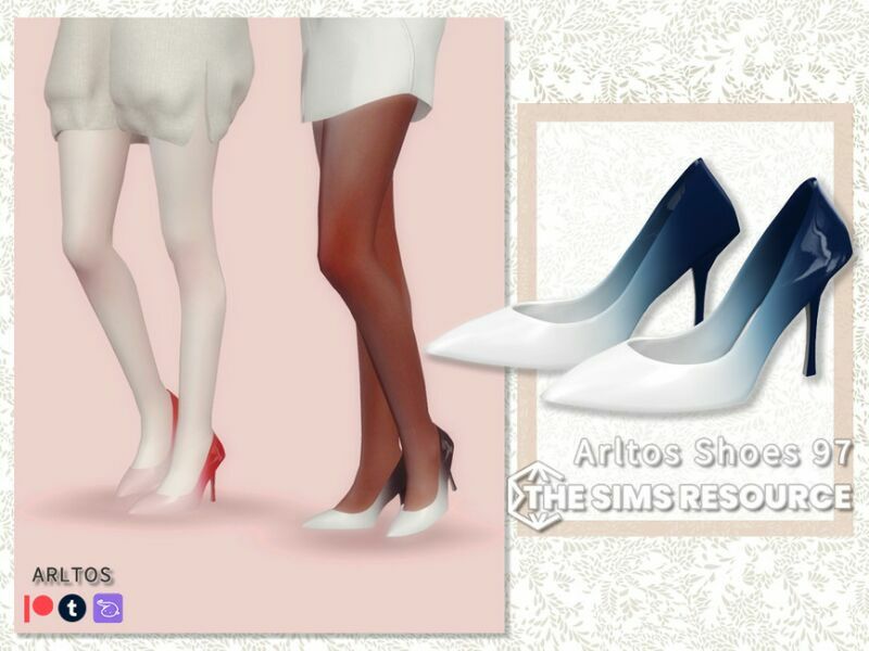 Gradient Heels / 97 By Arltos Sims 4 CC