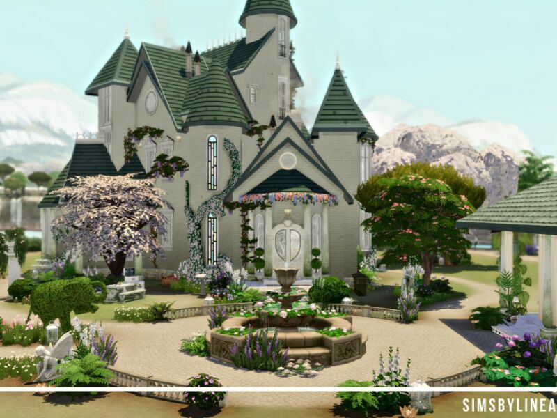 sims 4 cc greene castle by simsbylinea 2