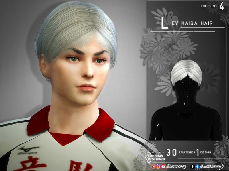 Hair LEV Haiba By Mazero5 Sims 4 CC