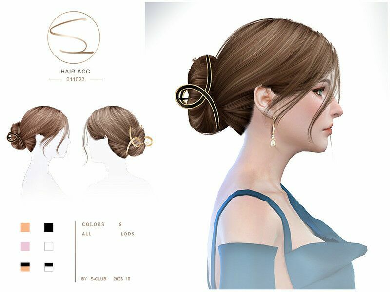 Hairacc Nika (011023) Sims 4 CC