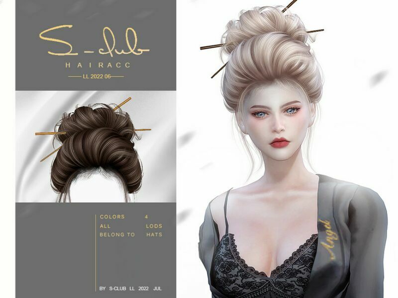 Hairpin( O-Ren) By S-Club Sims 4 CC