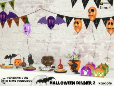 Halloween Dinner 2 By Kardofe Sims 4 CC