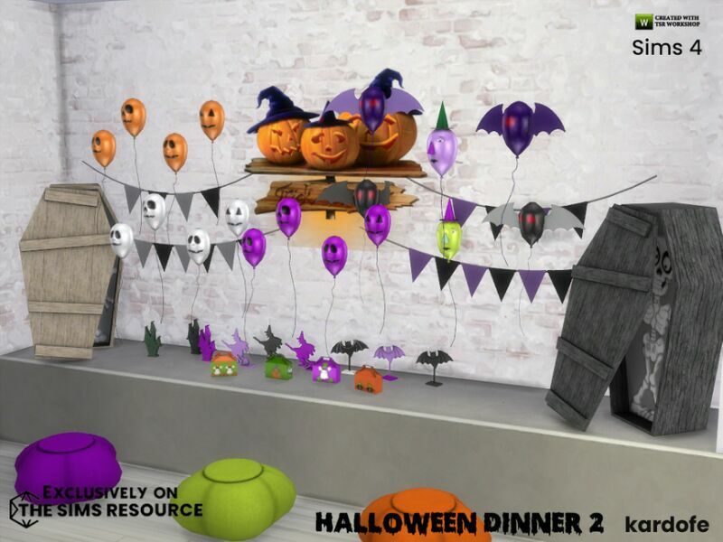 sims 4 cc halloween dinner 2 by kardofe 5