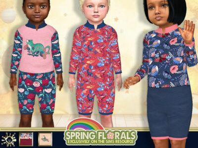 Happy Spring Pajamas By Pelineldis Sims 4 CC