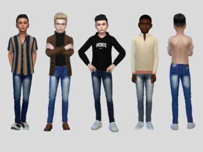 Harlow Denim Jeans Boys By Mclaynesims Sims 4 CC