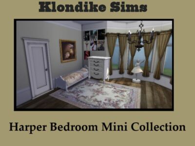 Harper Bedroom Mini Collection Sims 4 CC