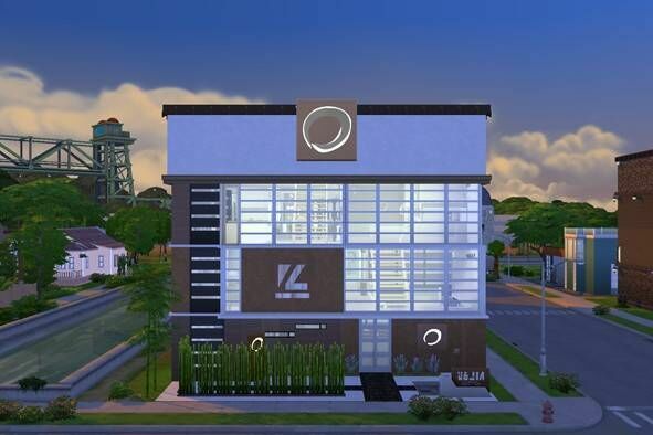 sims 4 cc having a fit health club restaurant by vtk 2