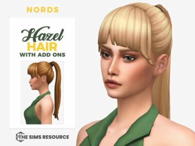 Hazel Ponytail Hairstyle By Nords Sims 4 CC