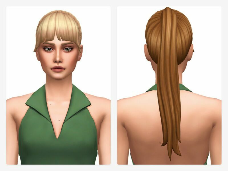 sims 4 cc hazel ponytail hairstyle by nords 2