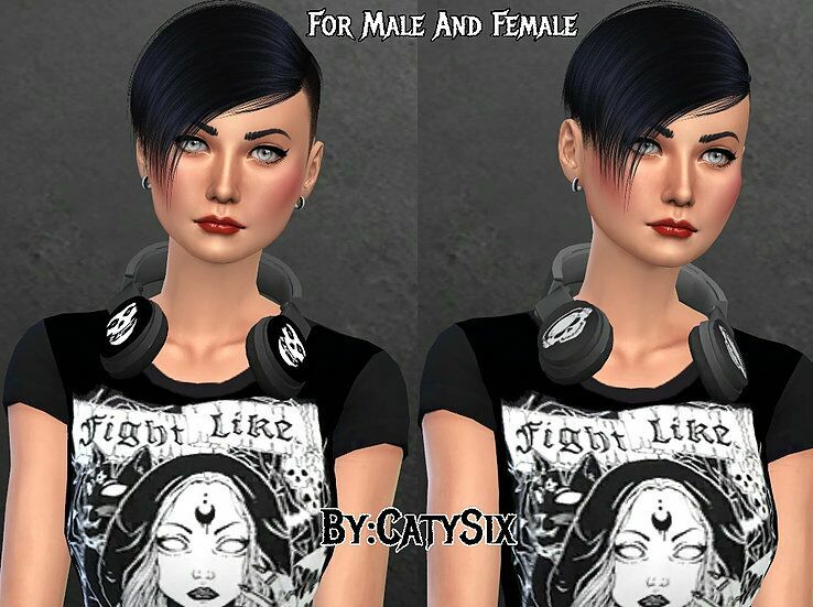 sims 4 cc headphones accessory v1 by catysix 2