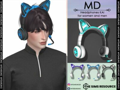 Headphones KAI Adult By Mydarling20 Sims 4 CC