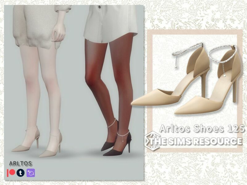 Heels With Jewels / 125 By Arltos Sims 4 CC