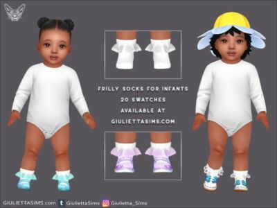 High Frilly Socks For Infants By Giulietta Sims 4 CC