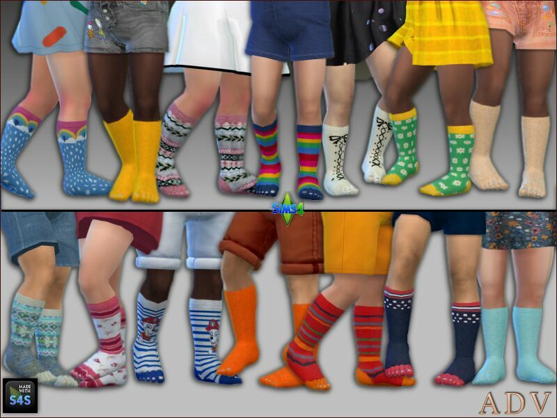 High Socks For Toddlers Sims 4 CC