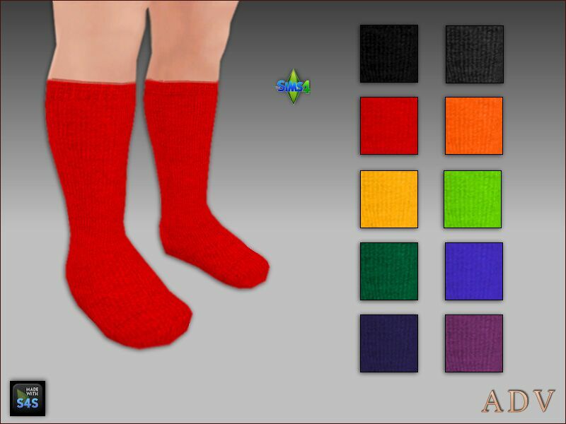 sims 4 cc high socks for toddlers 2