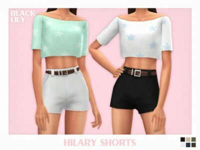 Hilary Shorts Sims 4 CC