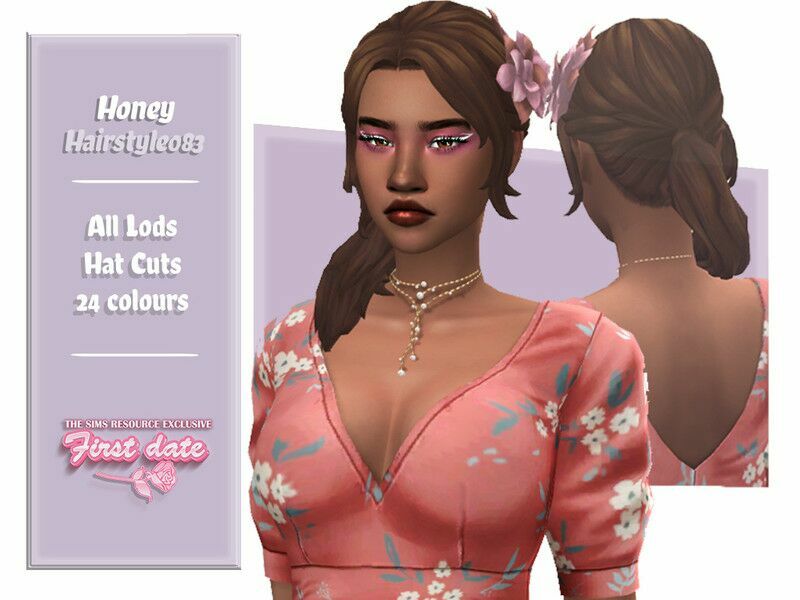 Honey Hairstyle Sims 4 CC