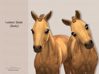 Horse Eyelashes Shyla – Foals By Mahocreations Sims 4 CC