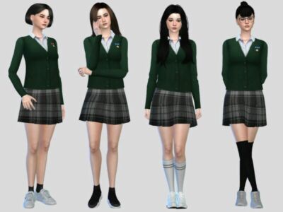 Hyosan High Uniform Namra By Mclaynesims Sims 4 CC