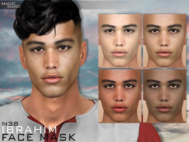 Ibrahim Face Mask N38 By Magichand Sims 4 CC