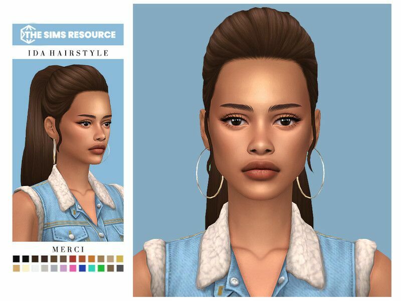 IDA Hairstyle By -Merci- Sims 4 CC