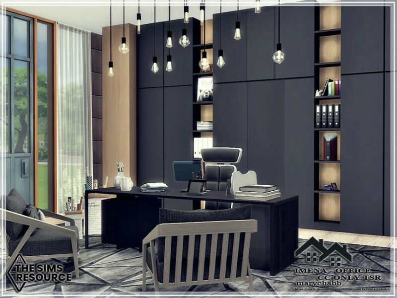 sims 4 cc imena office cc only tsr by marychabb 3