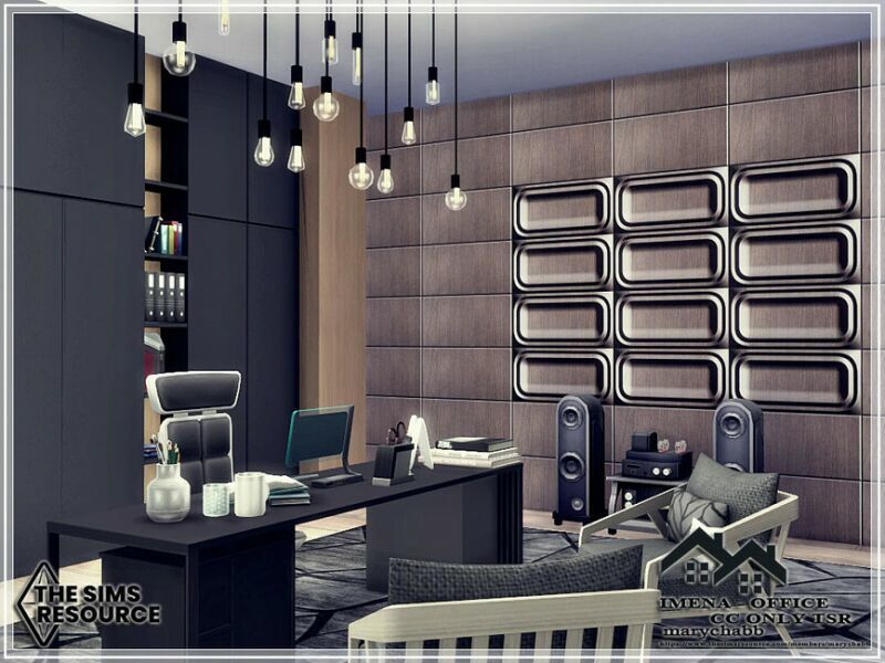 sims 4 cc imena office cc only tsr by marychabb 4