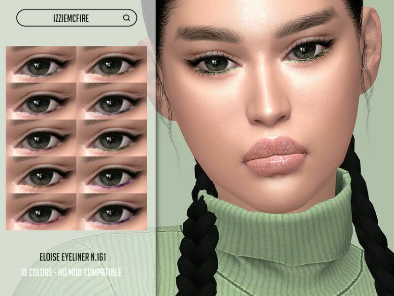 IMF Eloise Eyeliner N.161 By Izziemcfire Sims 4 CC