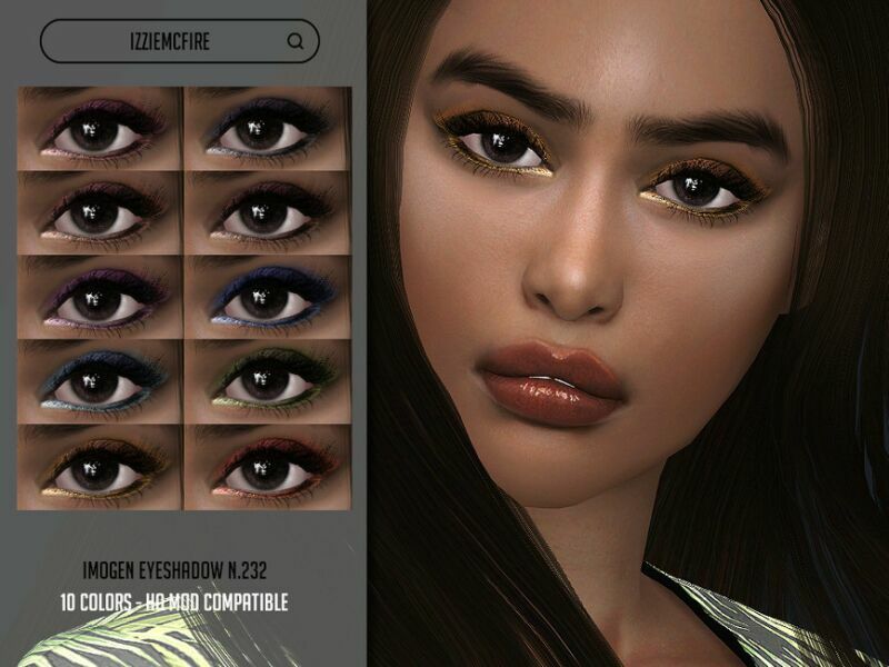 IMF Imogen Eyeshadow N.232 By Izziemcfire Sims 4 CC